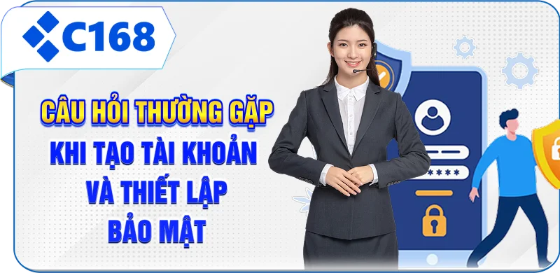 Câu hỏi thường gặp khi tạo tài khoản và thiết lập bảo mật