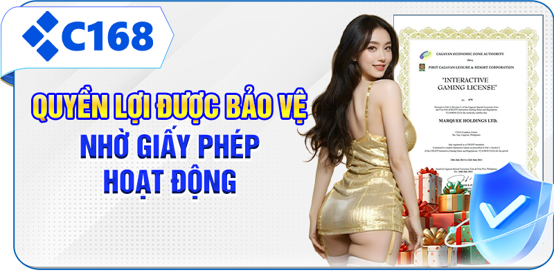Quyền lợi được bảo vệ nhờ giấy phép hoạt động